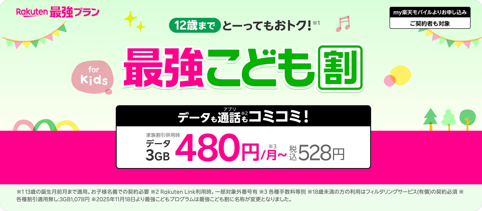 Rakuten最強こども割